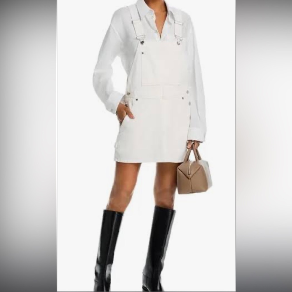 Frame Denim White Mini denim Dress size large